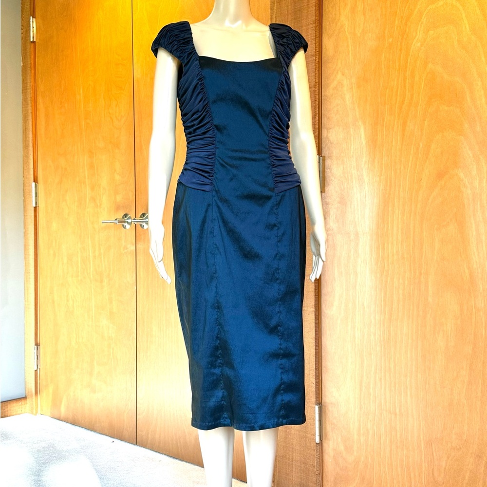 Tadashi Collection dark blue cocktail dress